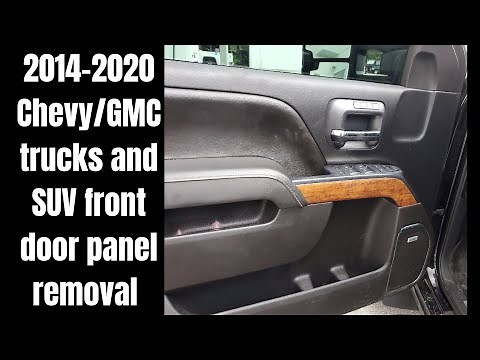 2014-2020 Chevy/GMC trucks and SUV front door panel removal in detail
