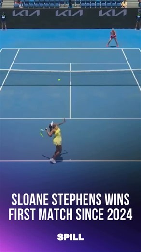 SPILL on Instagram: "Sloane Stephens wins her first tennis match since Wimbledon 2024. She’s headed into the 2nd qualifying round of the #AusOpen 🎾🔥 See more on SPILL 📲 (link in bio)"