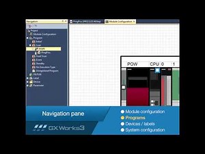 MELSOFT GX Works3 Tutorial No 3 Navigation Tree Mitsubishi Electric