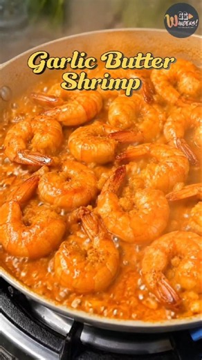 Restaurant-quality Garlic Buttered Shrimp at home! 🧄🦐 Save & subscribe! 🔥