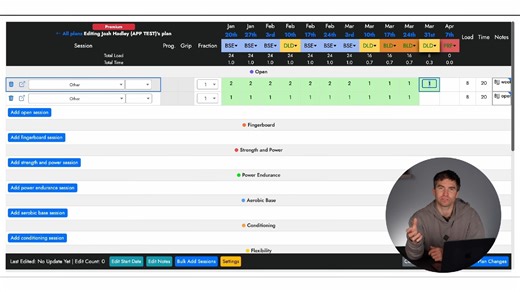 12 Week Training Plan for Sport Climbing 8a/5.13b