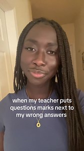 Teacher Puts Question Marks Next to Wrong Answers?