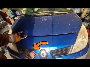 Comment ouvrir son capot sur Renault scenic II emplacement de la manette et la sécurité tuto complet