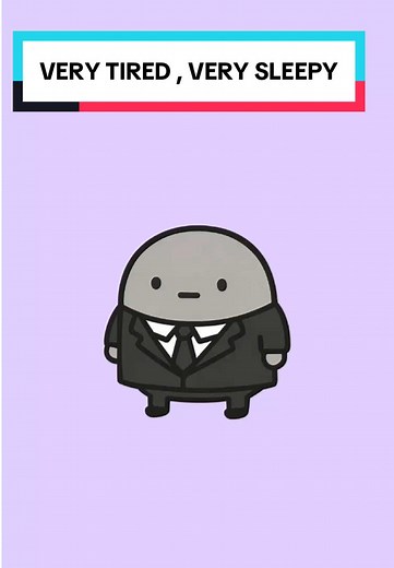 Very Tired, Very Sleepy: A Sad Cartoon Experience