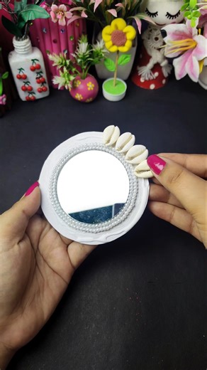 DIY mirror decoration 🪞✨ #diy #craft #craftideas #handmade #artandcraft #homedecor #mirrordecor