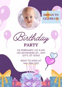 Customizable Birthday Invitation Card, Best Birthday Invitation of the Year, Digital Party Invitations Editable, Digital E-invitation - Etsy