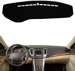 Dashmat Compatible with Hyundai NF Sonata Sonica 2005 2006 2007 2008 2009 Left Hand Drive Dashboard Cover Dash Pad Car Mat Carpet Custom Car-Styling Accessories