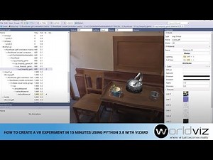 How to create a VR experiment in 15 minutes using Python 3.8 with Vizard