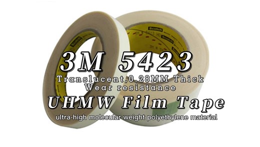3M UHMW Plastic Film Tape 3M 5421 5423, Provides an Excellent Abrasion Resistant Surface