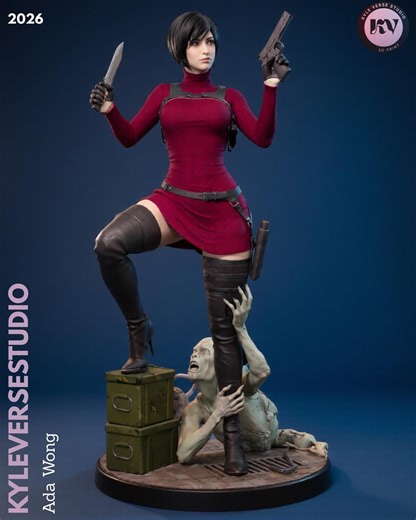 Ada Wong – Tactical Spy STL Statue | 3D Printable Figure (split Parts) - Etsy