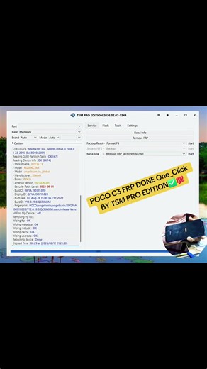 ‏#POCO #C3 #FRP DONE One_Click BY TSM PRO EDITION✅️💯 @TSM-TOOL PRO
