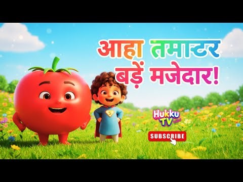 Poem For Kids | आहा टमाटर बड़े मज़ेदार | Funny Hindi Poem for Kids | Rhymes for Children