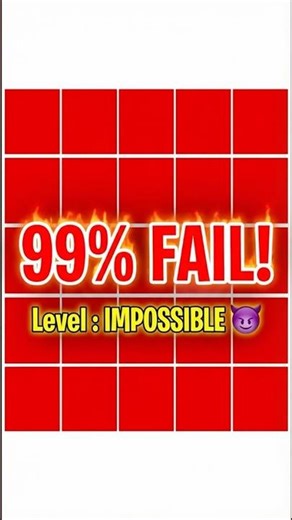 99% FAIL! Find the Different Red! 🔴 (Level: IMPOSSIBLE) 😈