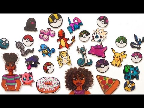 DIY Shrinky Dink Art & Keychains