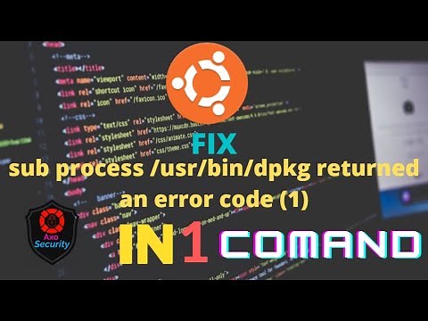 fix E: Sub-process /usr/bin/dpkg returned an error code (1) in ubuntu | fix dpkg error |Toolnight