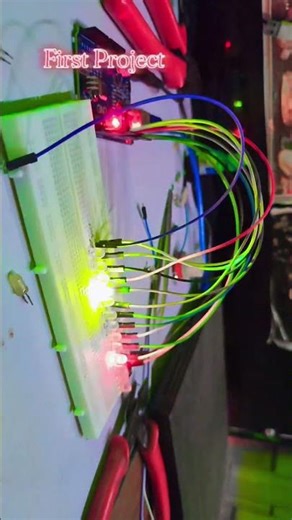 first project with aurdino Uno led chaser light 💡💡💡