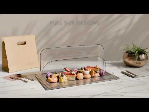 Elevate Your Serving Station with Clear Polycarbonate Plate Cover – Durable, Stylish, Functional