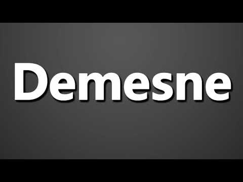How to Pronounce Demesne