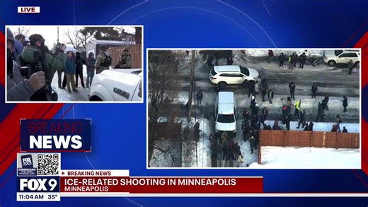 ICE appears to use pepper spray on a crowd blocking a vehicle during a confrontation at Portland Ave and 34th Street in Minneapolis. WATCH LIVE: https://www.fox9.com/live | Fox 9