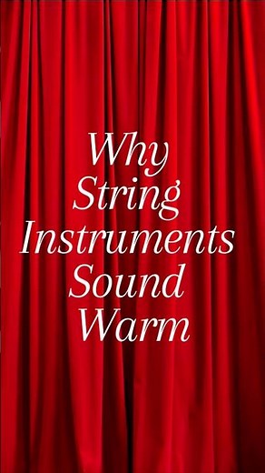 Why String Instruments Sound Warm 🎻✨ | The Secret of Their Sound