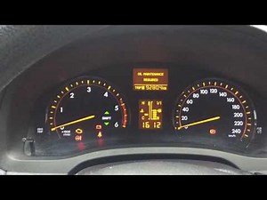 How to reset the service in the Toyota Avensis?