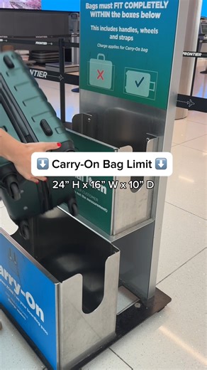 This bag? It fits. And it flies free with Elite Gold Status. ⭐ Learn more about different status tiers and perks that come with them ➡️ https://bit.ly/3HYKe7j *Terms and conditions apply. | Frontier Airlines