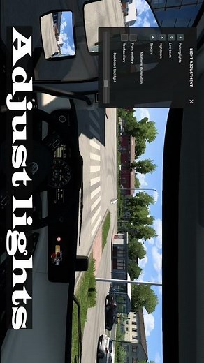 Euro Truck Simulator 2: Headlight Usage Offence,Truck Light Adjustments for Visibile drive at Night