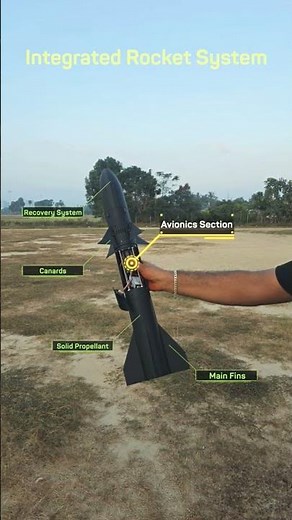 Solid propellant + 3D printed body - STEM Rocket - Rocket mechanics 🚀