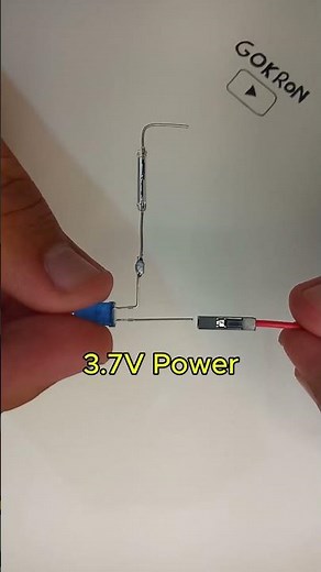 Magnet + LED = Magic! 💥 | DIY Reed Switch Circuit ⚡ #shorts #electronic