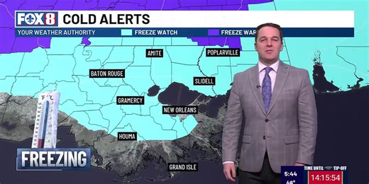 Morning weather update for Monday, Nov. 10 at 5 a.m.