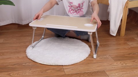 Livhil Large Lap Desk for Bed | Laptop Table, Portable Lap Desk for Adults, White