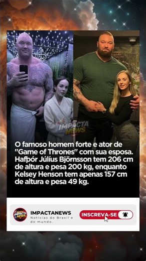 A impressionante diferença de tamanho entre ator de Game of Thrones e sua esposa