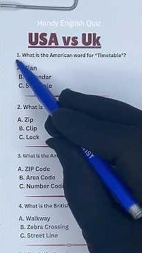 🇺🇸 USA vs 🇬🇧 UK English Quiz – Schedule, ZIP Code & Torch! #englishquiz #shorts