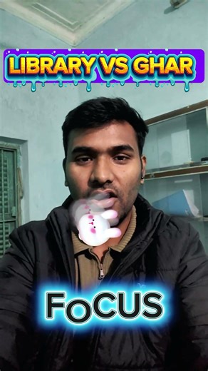 Day 1/100 Library Vs ghar #shorts #study