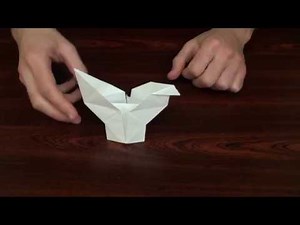 Origami paper - how to make a cockerel