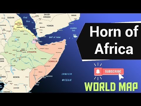 Horn of Africa Map/Somali Peninsula/Location of Horn of Africa Countries/Africa Map/World Map Series