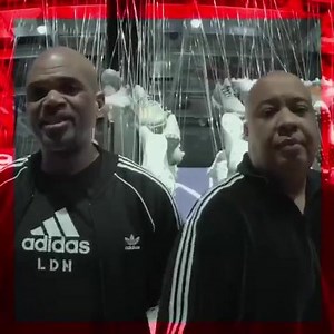 We shut the house down in London celebrating the opening of the new adidas flagship store! @adidaslondon #HereToCreate #CreatedWithadidas #JMJ4EVER | Run DMC