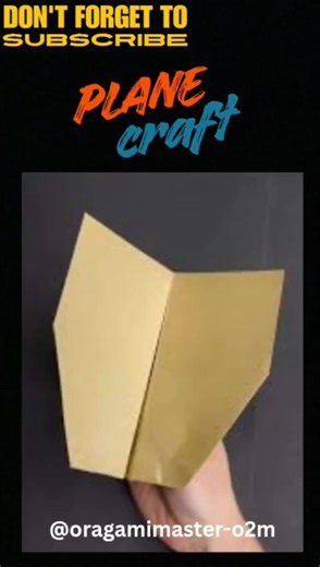 Easy paper plane craft #planecraft #paper #craft | @oragamimaster-o2m