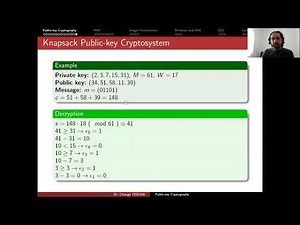 Applied Cryptology 12.3: Knapsack Cryptosystem