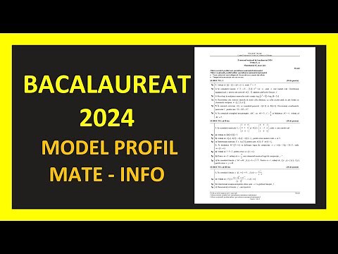 MODEL BACALAUREAT MATEMATICA 2024 PROFIL MATE INFO VARIANTA REZOLVATA SUBIECTE SIMULARE MATERIE M1