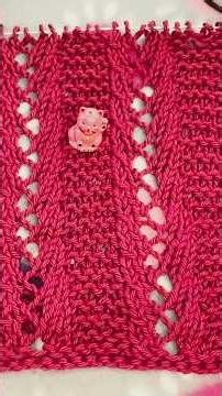 ASMR 🧶✨ Beautiful Lace Stole Knitting Pattern | Only 9 Stitches & 2 Rows! 🤗