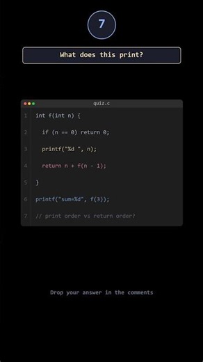 99% Get This C Recursion Question WRONG! 🤯 | Predict the Output (C Programming Quiz) #correctcoding
