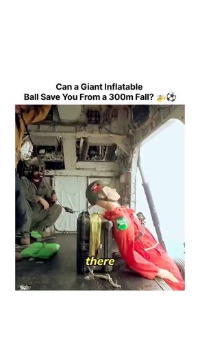ClipMemeHub on Instagram: "Is it actually possible to survive a fall from a helicopter if you’re tucked inside a giant inflatable ball? The MythBusters team decided to put this high-stakes theory to the test! 🧪💥 The idea is simple: the massive surface area of the ball should act like a parachute to slow the descent, while the air cushion acts like a giant airbag on impact. But does the physics actually hold up? The Experiment: The Baseline: They first dropped "Buster" the dummy from 300 meters