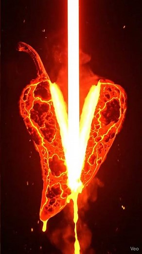 Lava Pepper vs Lightsaber #viral #asmr #viralasmr #oddlysatisfying #viralshorts