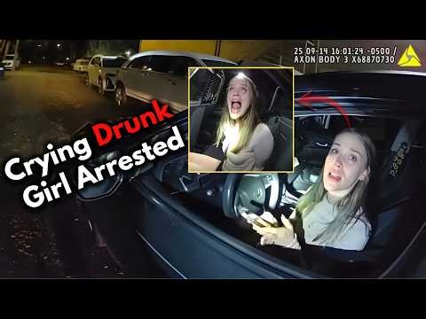 Drunk Girl Caught Crying and Begging — Police Bodycam Captures Shocking DUI Arrest