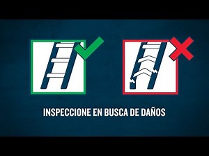 Werner Ladder - Safety Instructions - Inspect For Damage (Step ladder) [SPANISH]