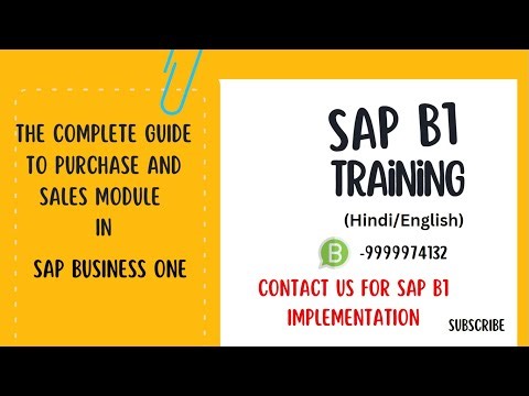 The Complete Guide to Purchase and Sales Module in SAP B1 || S-200