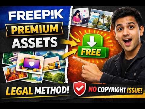 How to Download Freepik Premium Assets FREE (Legal Method) 🔥 Images, PSD, Vectors & Videos 2026