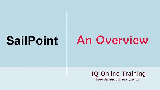 What is SailPoint IdentityIQ - IQ Online Training