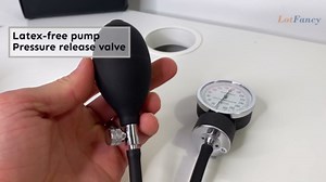 LotFancy Aneroid Sphygmomanometer, Blood Pressure Monitors, Manual Blood Pressure Cuff with Zipper Case, Calibration for Accurate Readings, Adult Size Cuff (10"-16"), Black